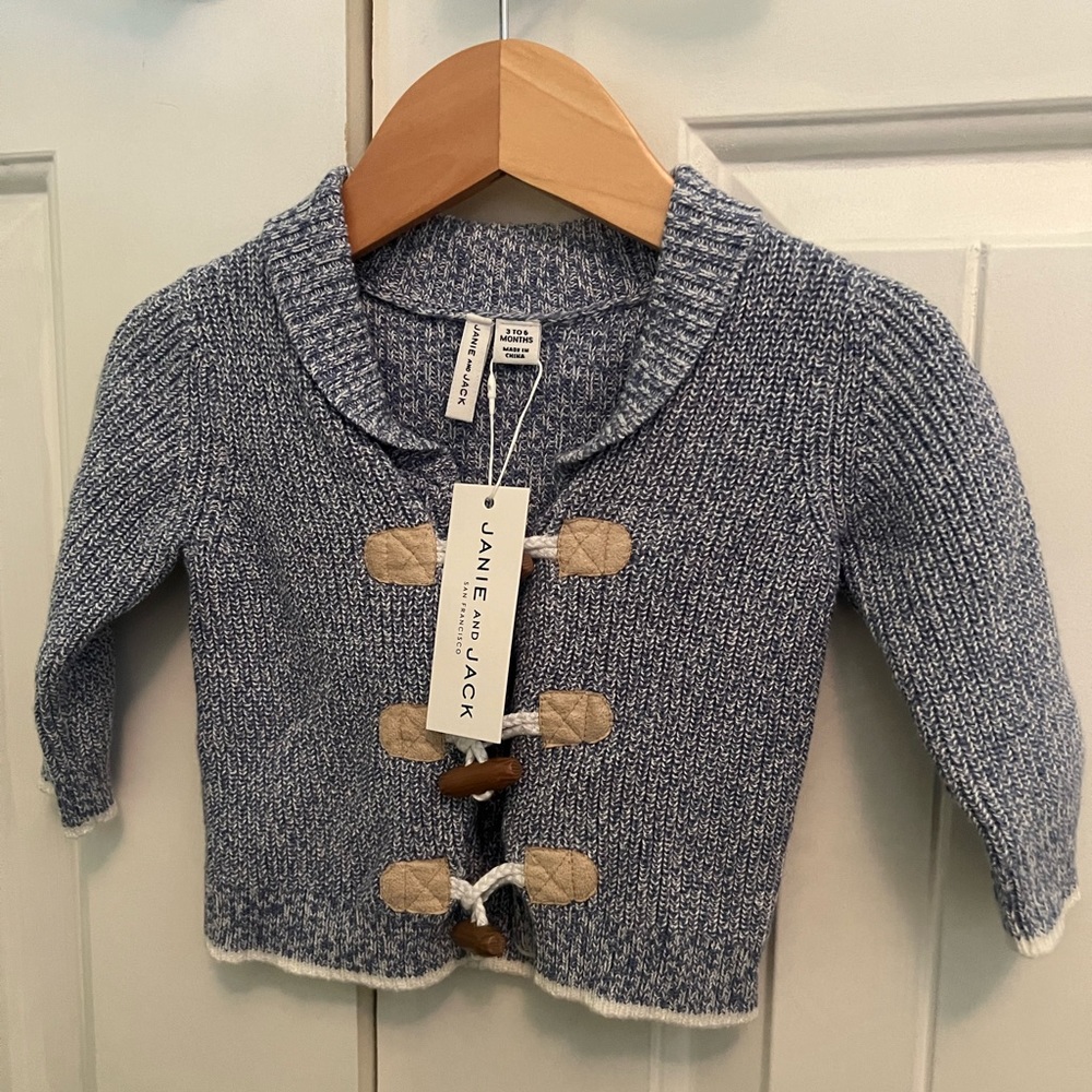 Janie and jack NWT toggle sweater
